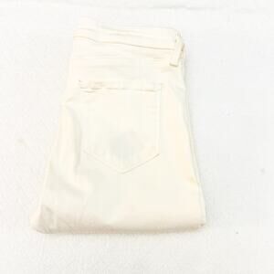 L'Agence Margot Skinny High Rise Vintage White Denim Jeans Size 31